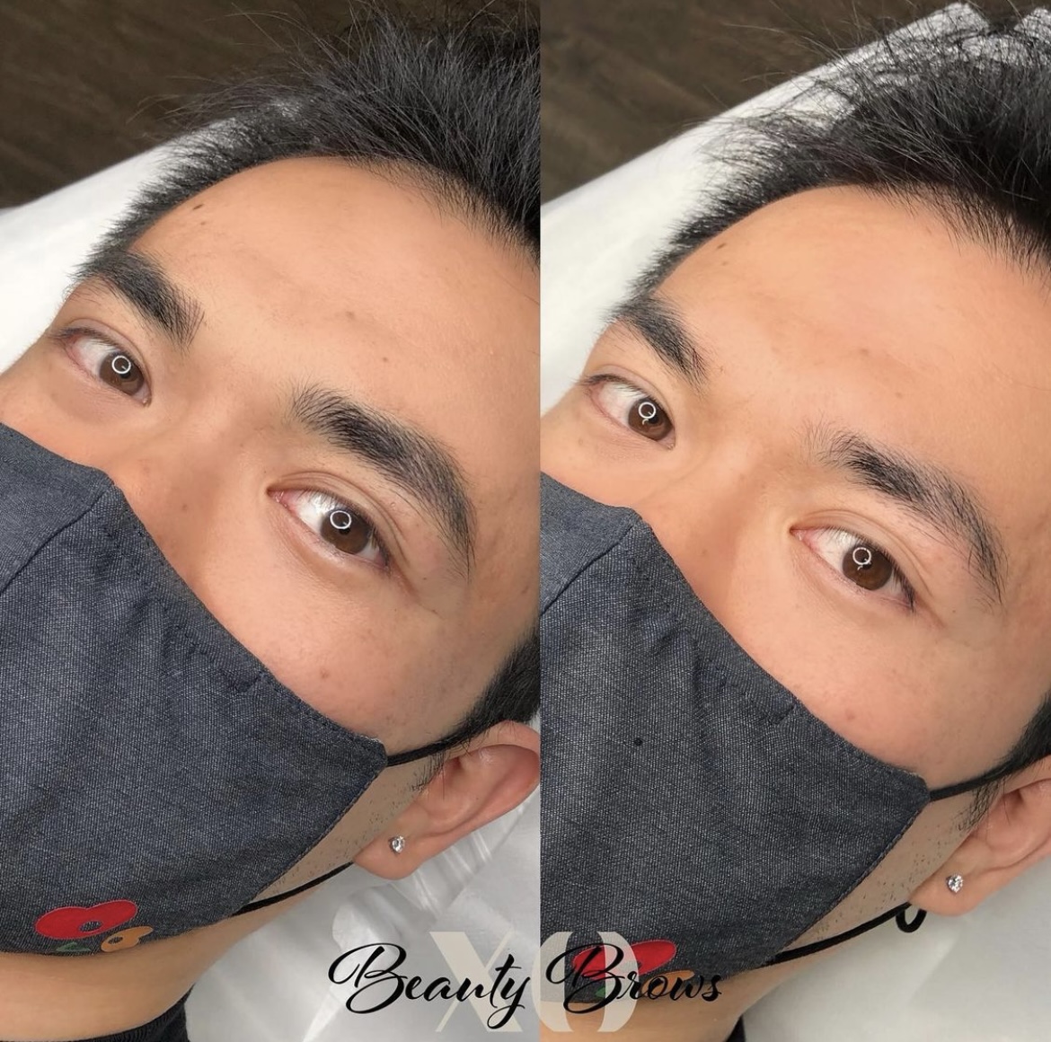 ombre microbladed combination semi-permanent tattoo brows